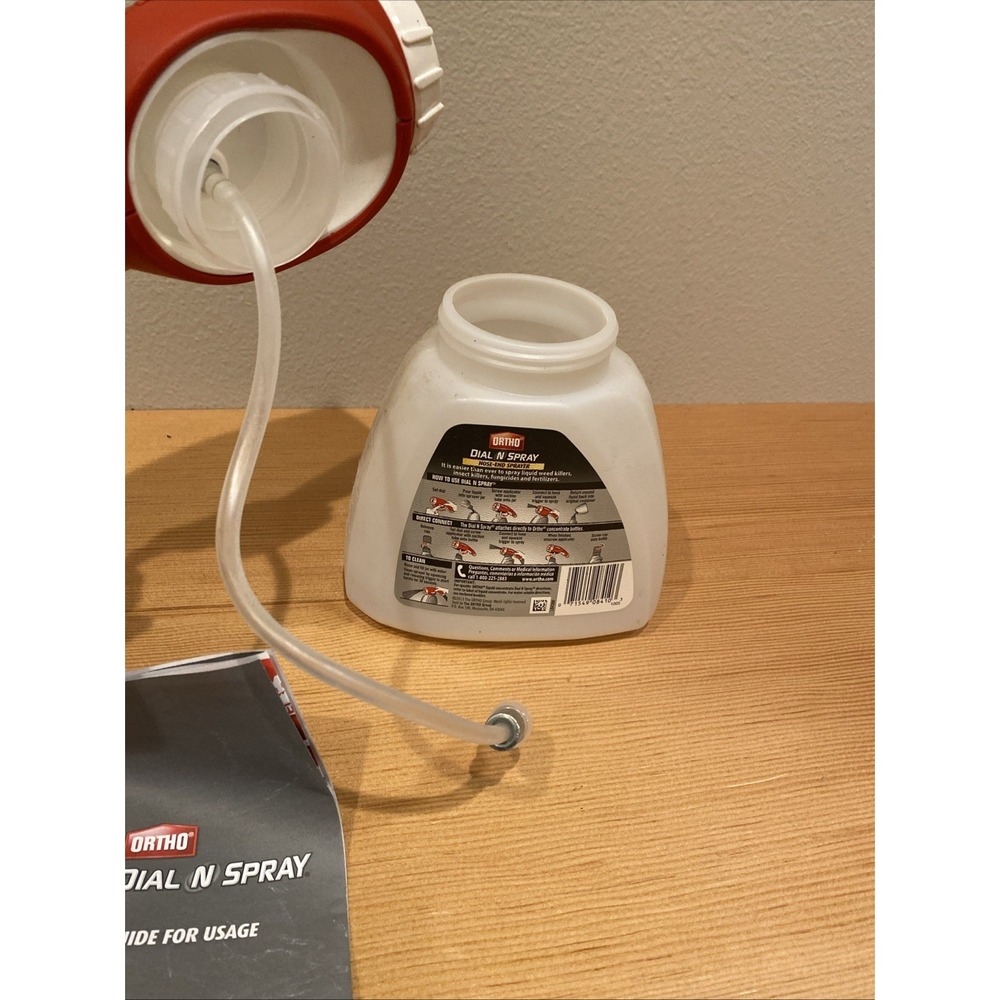 Ortho Dial N' Spray Hose Adjustable End Sprayer 2013 Clean On Inside - Picture 9 of 10